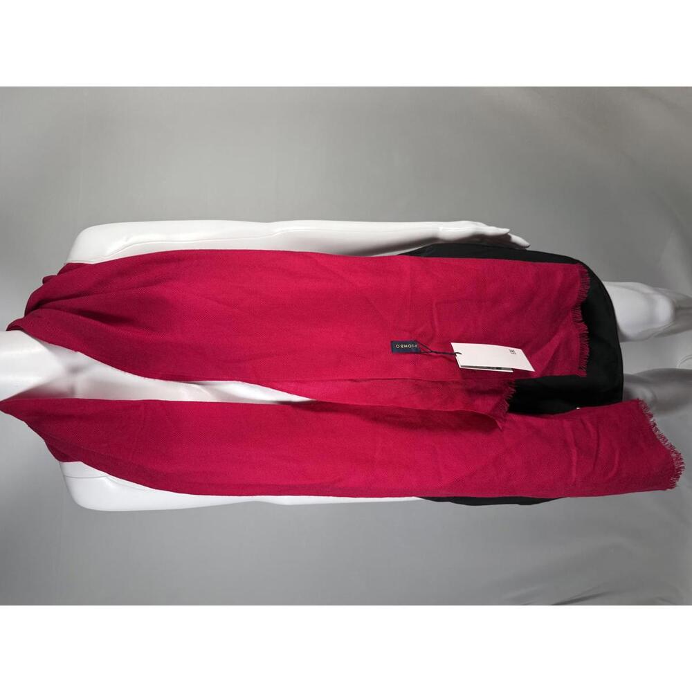 NWT Piombo Women's Red Pure Wool Scarf